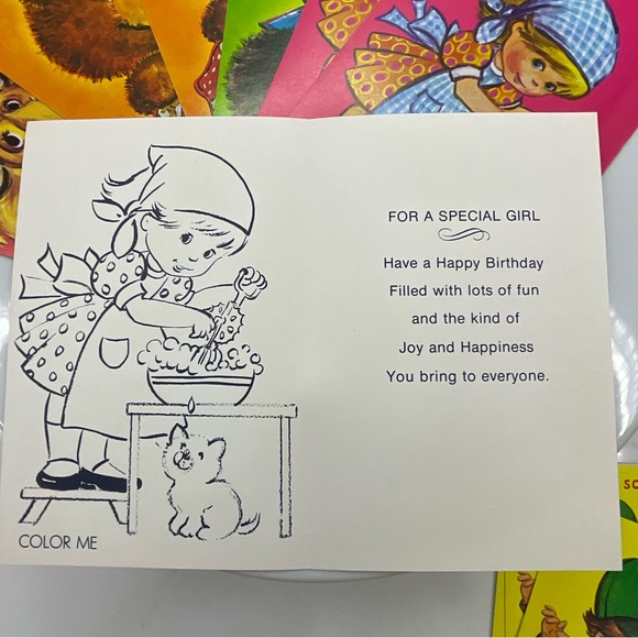 Vintage Greeting Cards Children’s set of 12 by Olympicard - Picture 5 of 11